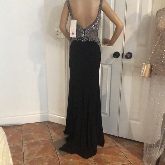 Prom dress black splash land - Picture 3 of 6